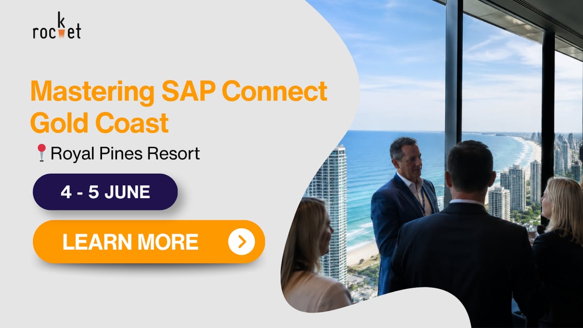 Rocket and NEOS at Mastering SAP Connect  Gold Coast