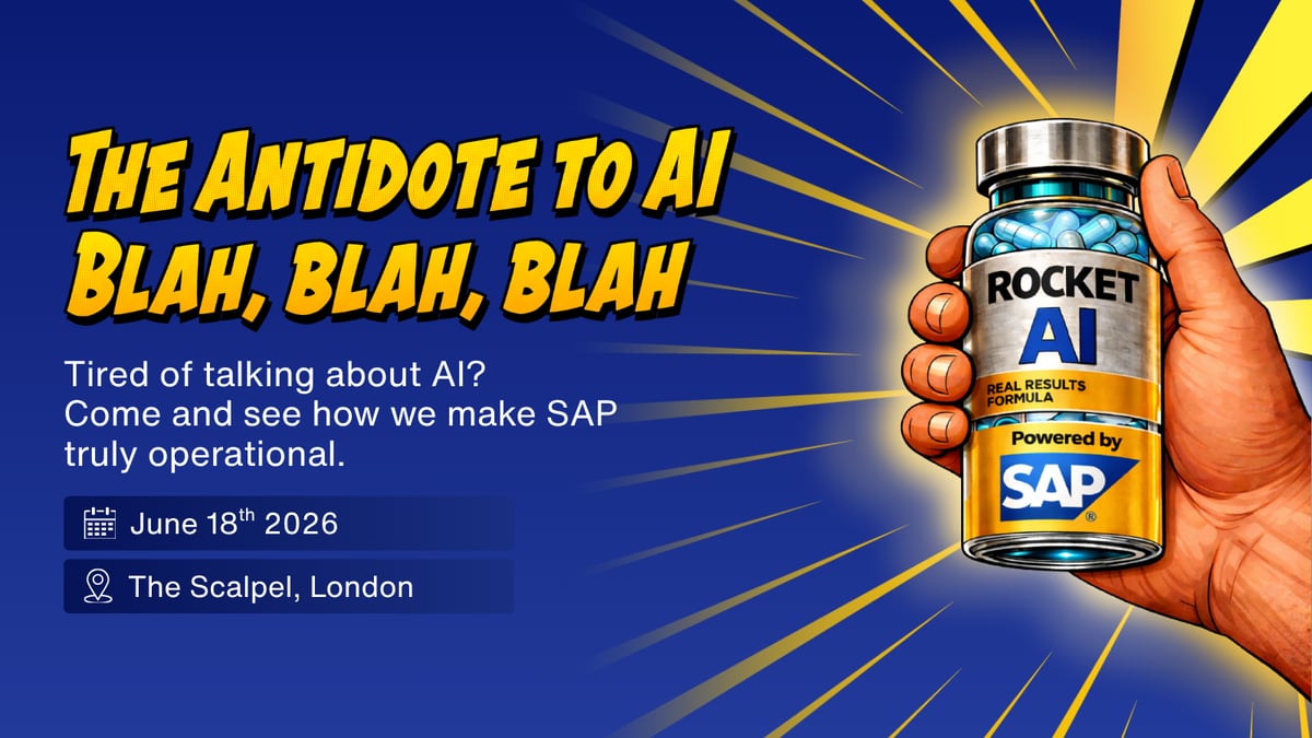 AI Vision SAP event The Antidote to AI for supply chain
